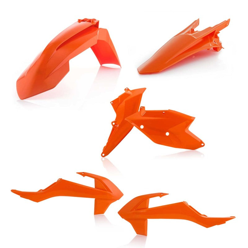 Acerbis 17-19 KTM XC-W150/250/300/ EXC-F250/350/450/500 Plastic Kit - 16 Orange