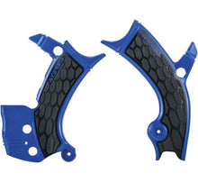Carregar imagem no visualizador da galeria, Acerbis 16-19 Yamaha YZ250F/YZ450F/YZ250FX/YZ450FX/WR250F/450F Frame Guards- X-Grip - Blue/Black