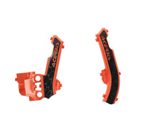 Carregar imagem no visualizador da galeria, Acerbis 17+ KTM SX50/ SX-E 3/SX-E 5/ Husq EE 5/TC50/ GasGas Frame Guards- X-Grip - 16 Orange/Black