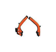 Carregar imagem no visualizador da galeria, Acerbis 16-19 KTM 125-450 SX/SX-F/XC-F/XC/XC-W/EXC-F/ Husq Frame Guards- X-Grip - Black/16 Orange