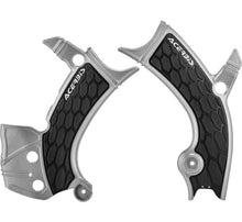 Carregar imagem no visualizador da galeria, Acerbis 16-19 Yamaha YZ250F/YZ450F/YZ250FX/YZ450FX/WR250F/450F Frame Guards- X-Grip - Silver/Black
