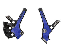 Carregar imagem no visualizador da galeria, Acerbis 22+ Yamaha YZ85 Frame Guards- X-Grip - Black/Blue