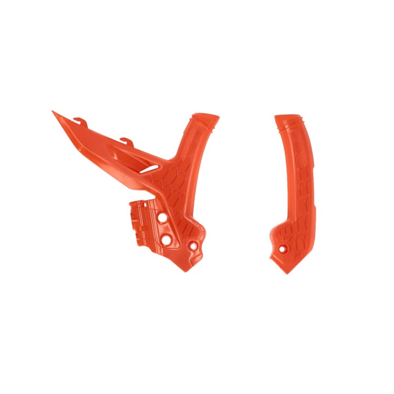 Acerbis 23+ KTM EXC-F/ SX/ SX-F/ XC/ XC-F/ XC-W/ XCF-W Frame Guards- X-Grip - 16 Orange