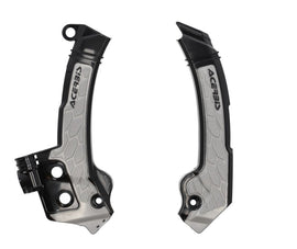 Acerbis 23+ Husqvarna FC/FX/ TC/ TXi/ FE/ TE Frame Guards- X-Grip - Black/Gray
