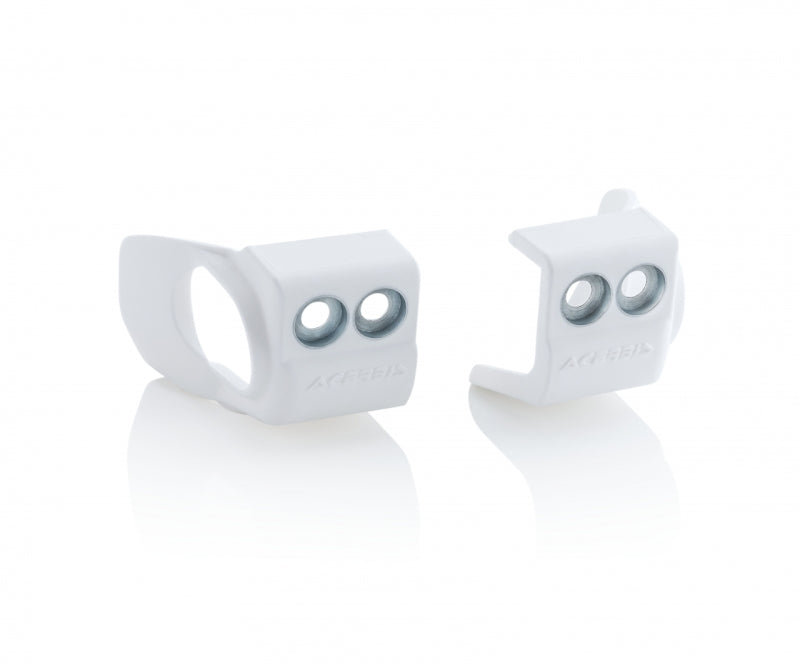 Acerbis 17+ KTM 125-450 SX/SX-F/XC-F/XC/XC-W/EXC-F/ Husq/GasGas/Sherico Fork Shoe Protectors - Wht