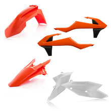 Carregar imagem no visualizador da galeria, Acerbis 16-18 KTM SX125-250/ SX-F250/350/450/ XC-F250-450/ XC Plastic Kit - Orange/White Orig.18