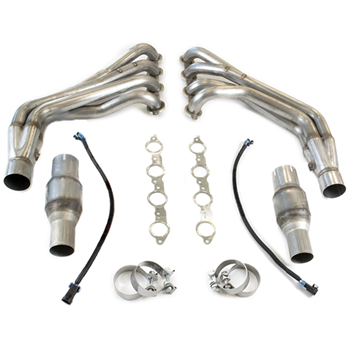 Chevrolet Camaro Gen 5 TSP 2010+ Camaro SS & ZL1 1-7/8" Long Tube Headers, Catted Connection Pipes w/Exhaust Manifold Gaskets - Stainless Steel