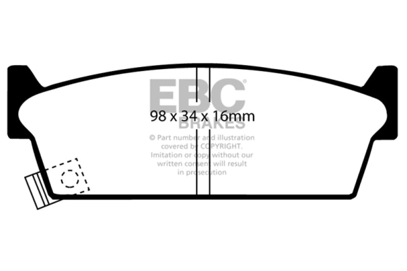 EBC 89-94 Nissan Skyline (R32) 2.0 GTE Bluestuff Rear Brake Pads