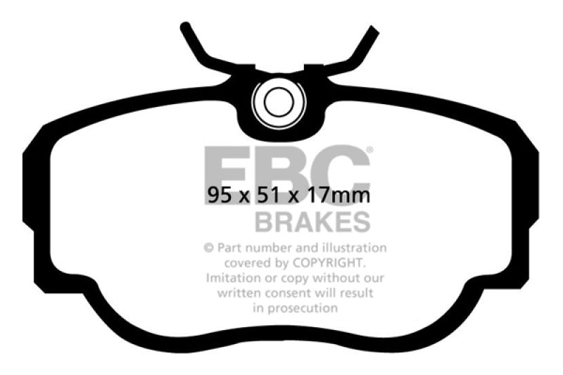 EBC 83-85 BMW 318 1.8L (E30) Bluestuff Front Brake Pads