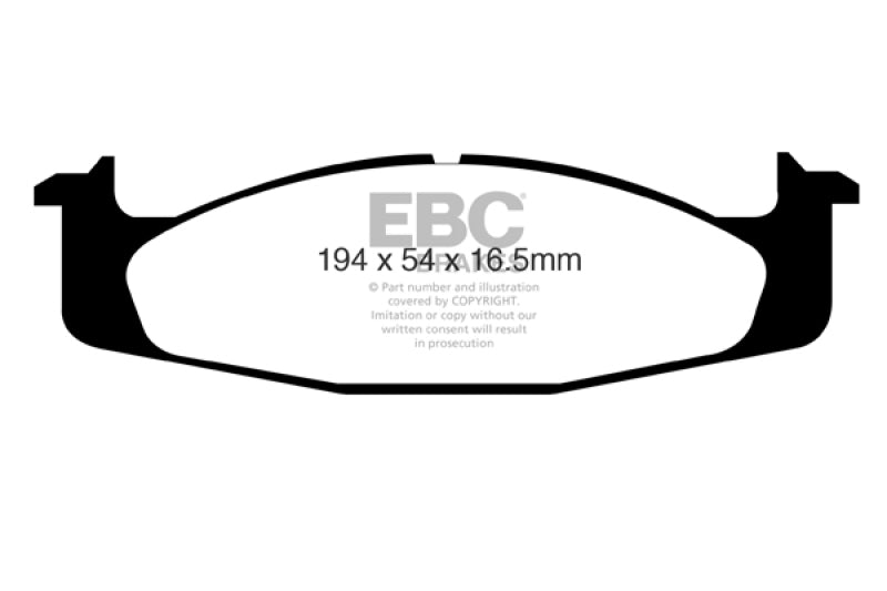 EBC 94-96 Ford Bronco 5.0 Redstuff Front Brake Pads
