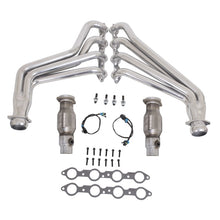 Carregar imagem no visualizador da galeria, BBK 10-15 Camaro LS3 L99 Long Tube Exhaust Headers With Converters - 1-3/4 Silver Ceramic