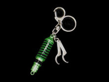 Carregar imagem no visualizador da galeria, Tein Damper Keychain with Wrench - Green/Black