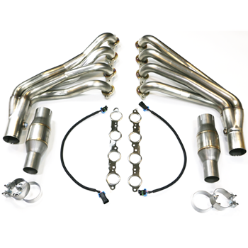 Chevrolet Camaro TSP 2010+ Camaro SS & ZL1 1-7/8" Long Tube Headers, Off-Road Connection Pipes w/Exhaust Manifold Gaskets - 304 Stainless Steel