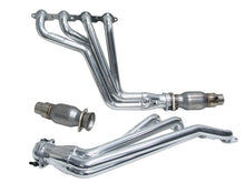Carregar imagem no visualizador da galeria, BBK 10-15 Camaro LS3 L99 Long Tube Exhaust Headers With Converters - 1-3/4 Silver Ceramic