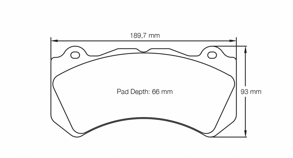 Pagid Racing 8081 RSC1 Compound Brake Pads