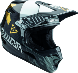 Answer AR3 Ronin Helmet Black/White/Gold - XL