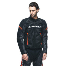 Load image into Gallery viewer, Dainese Air Frame 3 Tex Jacket Black/Black/Red Fluorescent Size - 44