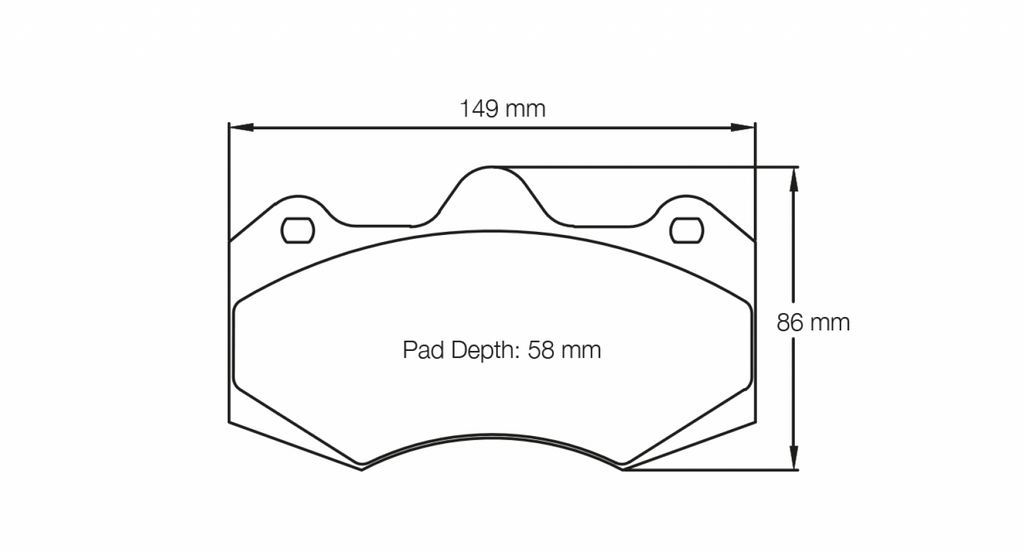 Pagid Racing 4346 RSL2 Compound Brake Pads