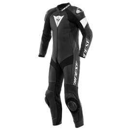 Dainese Tosa 1PC Leather Suit Perforated Black/Black/White Size - 52