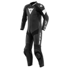 Carregar imagem no visualizador da galeria, Dainese Tosa 1PC Leather Suit Perforated Black/Black/White Size - 50