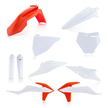 Load image into Gallery viewer, Acerbis 19-22 KTM 125-450 SX/SX-F XC-F/XC/XC-tpi Full Plastic Kit - White/Orange Original 20/22