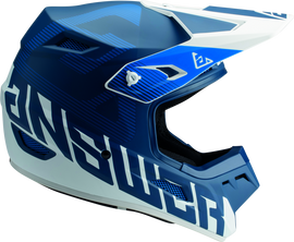 Answer AR1 V2 Bold Helmet Blue/White Youth - Small