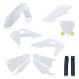 Acerbis 19-22 Husqvarna125-450 TC/ FX/ FC/ TX/ TX-i Full Plastic Kit - White Original 22