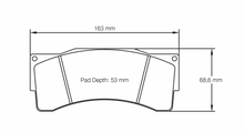 Carregar imagem no visualizador da galeria, Pagid Racing 8222 RSL2 Compound Brake Pads