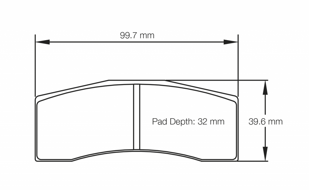 Pagid Racing 8060 RST3 Compound Brake Pads