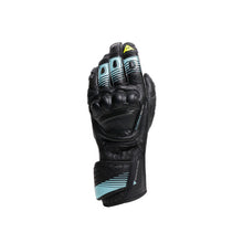 Carregar imagem no visualizador da galeria, Dainese Fiero Metal Gloves Black/Water/Yellow Fluorescent - XL
