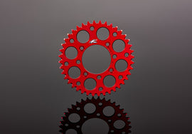 Renthal 2019 GasGAs TXE Rear Grooved Sprocket - Red 520-42P Teeth