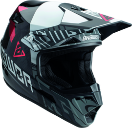 Answer AR3 Ronin Helmet Black/White/Crimson - 2XL