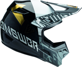 Answer AR3 Ronin Helmet Black/White/Gold - Small