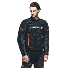 Load image into Gallery viewer, Dainese Air Frame 3 Tex Jacket Black/Black/Red Fluorescent Size - 58
