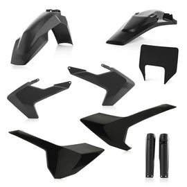 Acerbis 17-19 Husqvarna TE150-300/ FE250-501/ TE250i/ TE300i Full Plastic Kit - Black