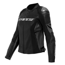 Carregar imagem no visualizador da galeria, Dainese Racing 4 Lady Leather Jacket Perforated Black/Black Size - 52