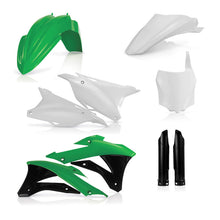 Carregar imagem no visualizador da galeria, Acerbis 14-21 Kawasaki KX85/100 Full Plastic Kit - Green/White/Black Original 14-15