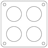Cometic Holley Dominator 4-Hole .060in Fiber Carburetor Gasket - 2.00in Holes