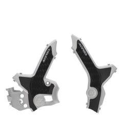 Acerbis 21+ Honda CRF300L Frame Guards- X-Grip - Gray/Black