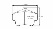 Load image into Gallery viewer, Pagid Racing 2405 RSL19 Compound Brake Pads