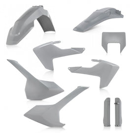 Acerbis 17-19 Husqvarna TE150-300/ FE250-501/ TE250i/ TE300i Full Plastic Kit - Gray