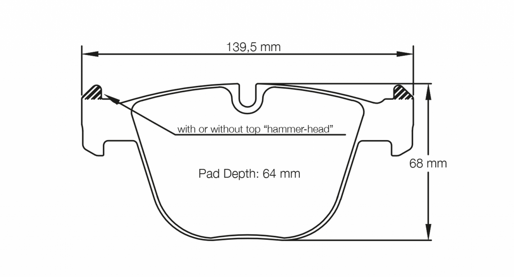 Pagid Racing 8021 RSL1 Compound Brake Pads