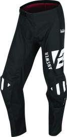 Answer Syncron Merge Pant Black/White Youth Size - 16