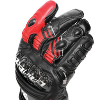 Load image into Gallery viewer, Dainese Druid 4 Leather Gloves Black/Lava-Red/White - Small