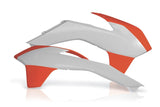 Acerbis 13-16 KTM SX125/150/ SX250/XC/ SX-F/XC-F/ EXC/XC-W/XCF-W Radiator Shroud - White/Orange