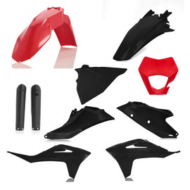 Acerbis 21-23 GasGas EC250/300/250F/350F Full Plastic Kit - Red/Black