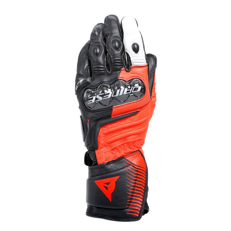Dainese Carbon 4 Long Leather Gloves Black/Black/Black - Small
