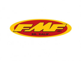 FMF Racing 23In Oval Trailer Sticker (New Yel/Red) (10 Pack)