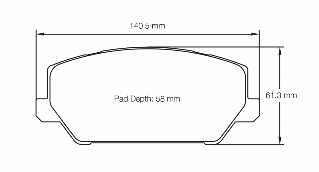 Pagid Racing 7034 RST1 Compound Brake Pads