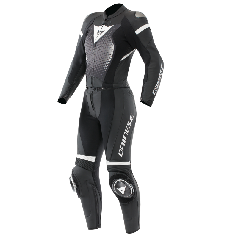 Dainese Vigorosa 2PC Leather Suit Black/White Size - 44